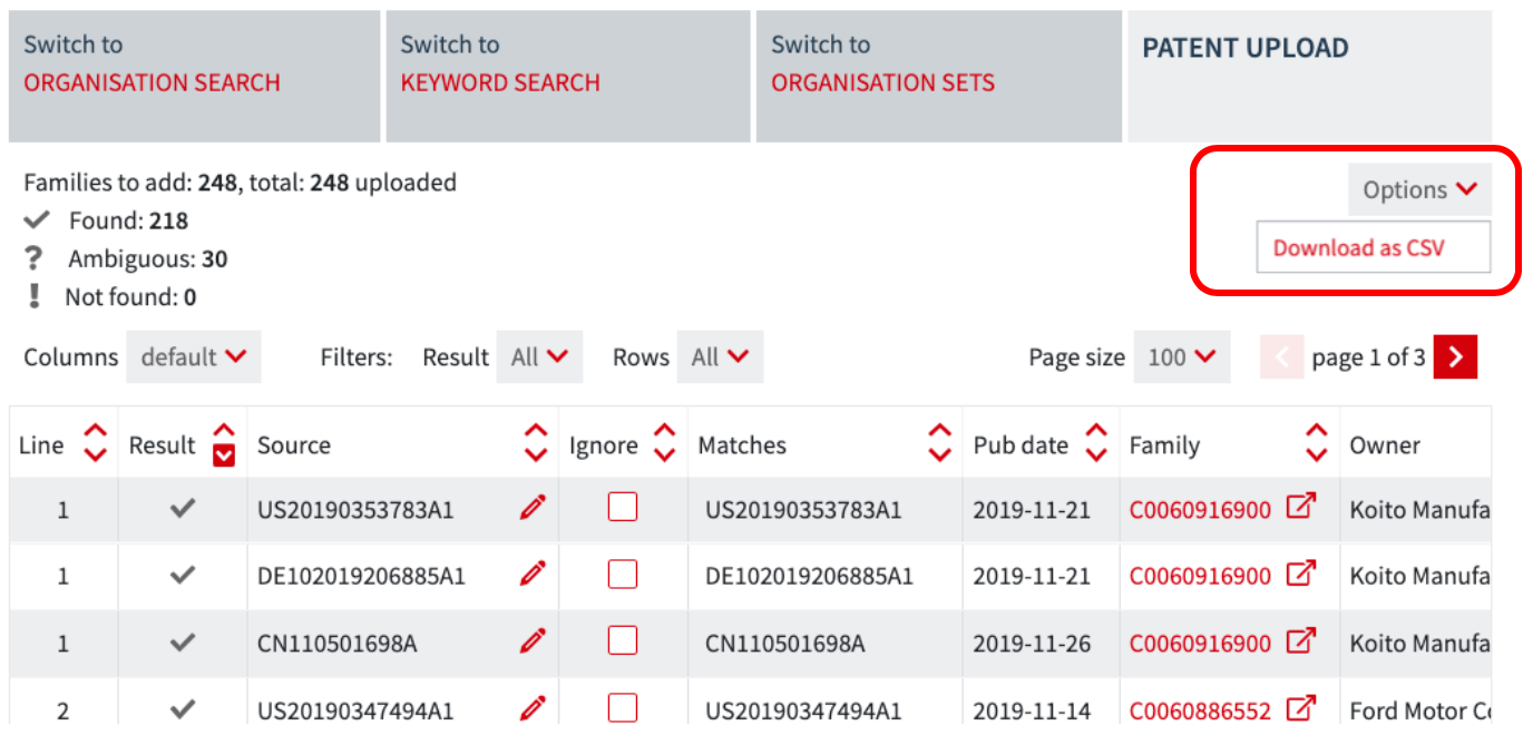 Export to CSV