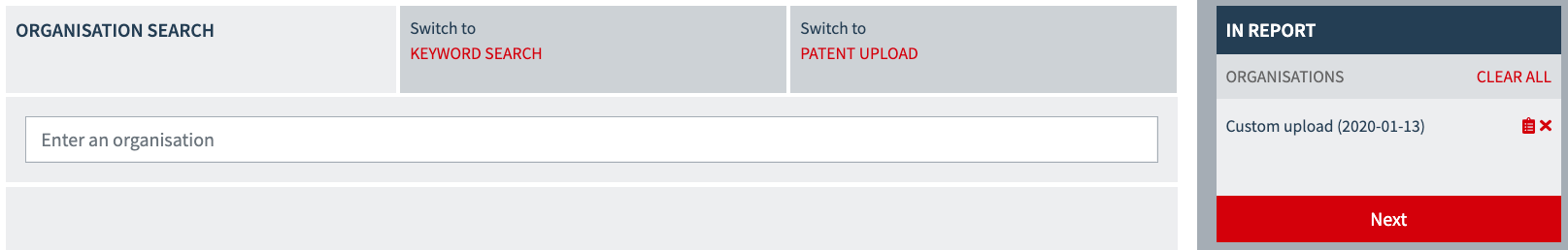 Next steps after add to report